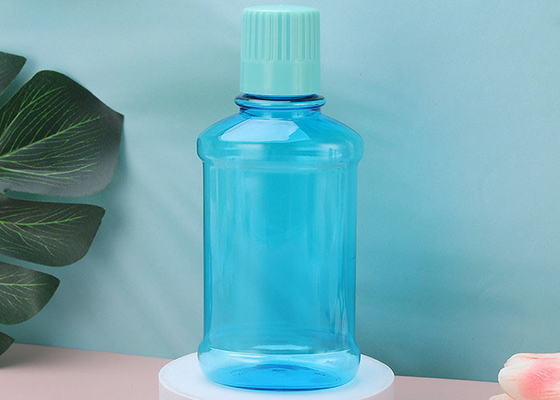 Puste plastikowe butelki do płukania jamy ustnej bez BPA 250 ml z nakrętkami